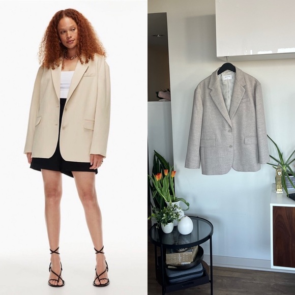 Size 2M/L Rare Aritzia Babaton Vogue Blazer Jacket Fall Winter - Picture 4 of 9